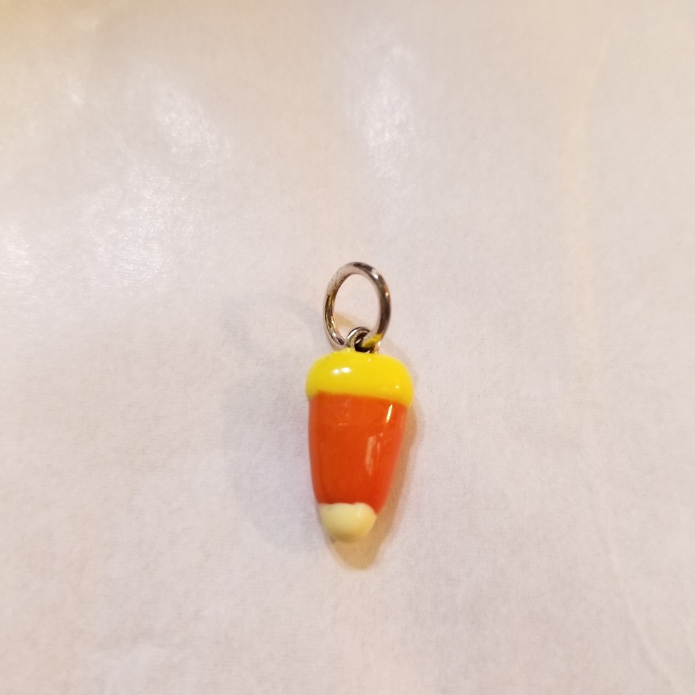 Candy Corn Pendant or Charm Sterling Silver NWOT